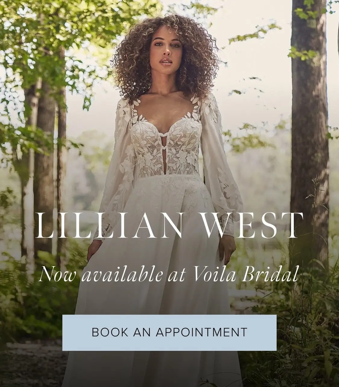 Lillian West Now Available at Voila Bridal Mobile