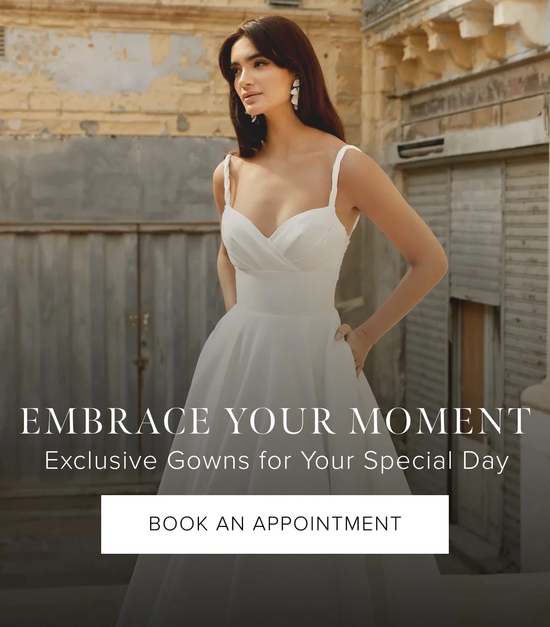 Embrace your moment at Voila Bridal Mobile