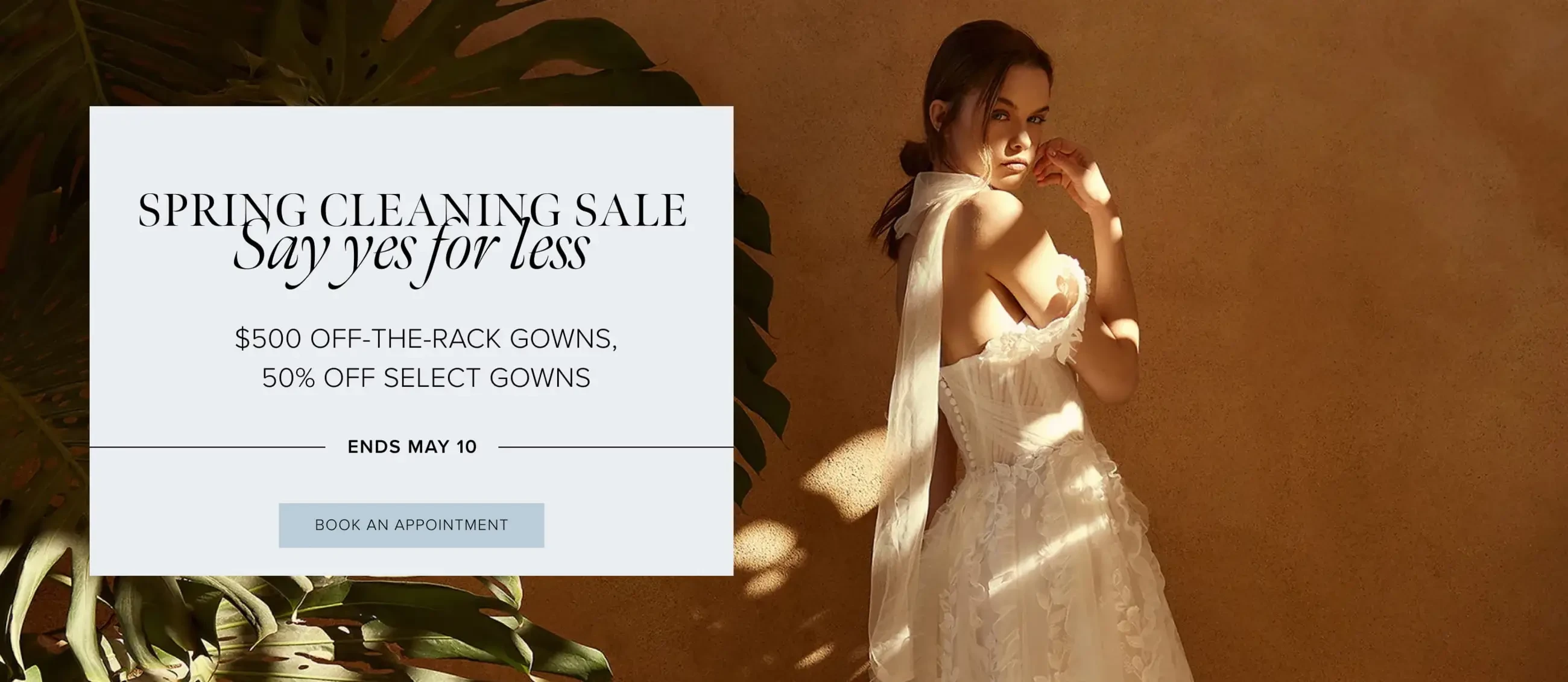 Spring Clearing Sale Banner for Desktop