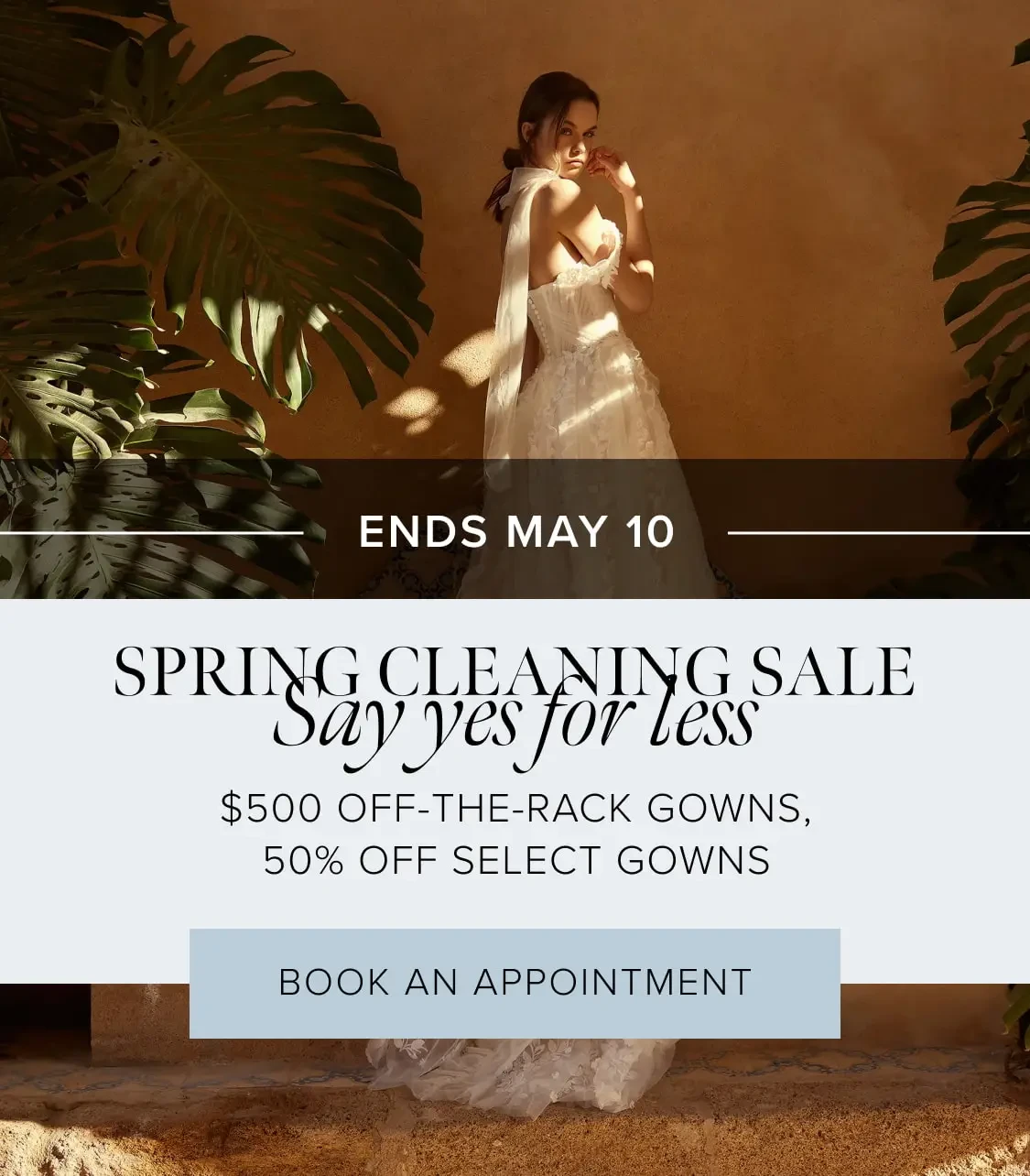 Spring Clearing Sale Banner for Mobile